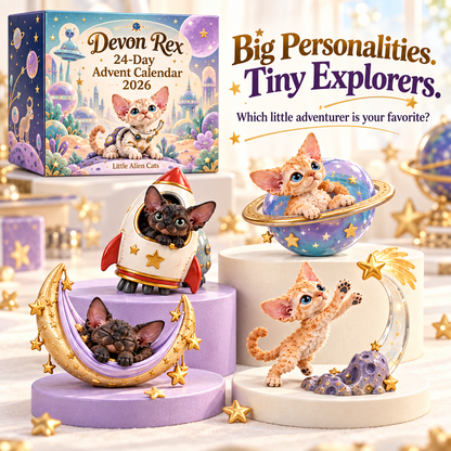 🐱 Devon Rex Little Alien Cats 24 Day Advent Calendar 2026