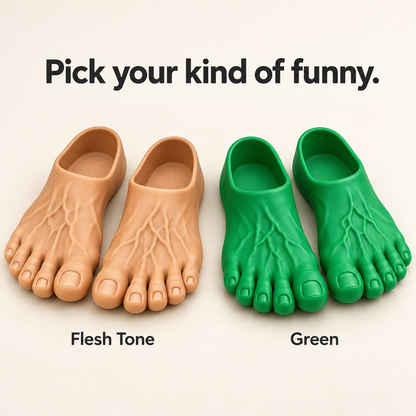 🦶 Big Foot Energy | Realistic Giant Toe Slippers 😂
