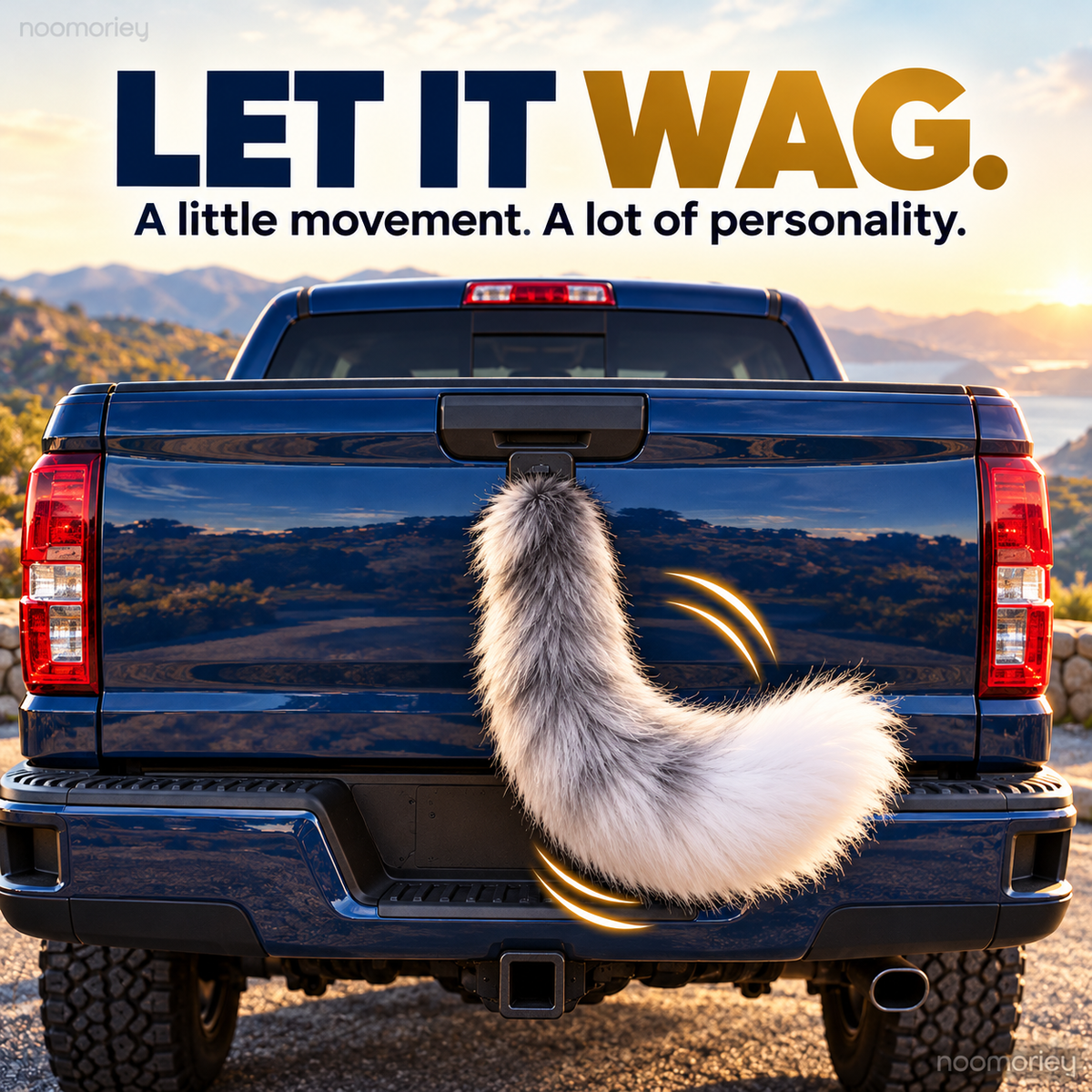 🔥 Last Day 50% OFF | 🐾 WagTail Ride™ – Funny Fluffy Tail Decor for Cars & Trucks