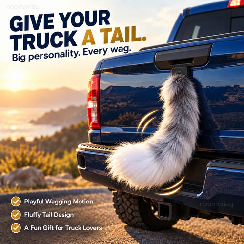 🔥 Last Day 50% OFF | 🐾 WagTail Ride™ – Funny Fluffy Tail Decor for Cars & Trucks