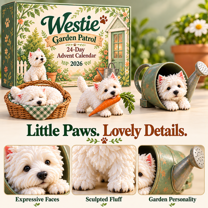 🐾 Westie Garden Patrol Advent Calendar｜24 Days of Tiny Mischief 🎄