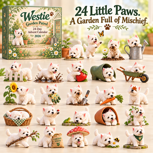 🐾 Westie Garden Patrol Advent Calendar｜24 Days of Tiny Mischief 🎄