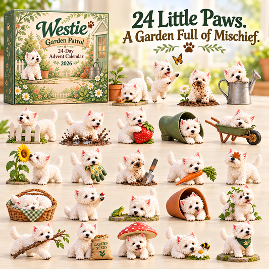 🐾 Westie Garden Patrol Advent Calendar｜24 Days of Tiny Mischief 🎄