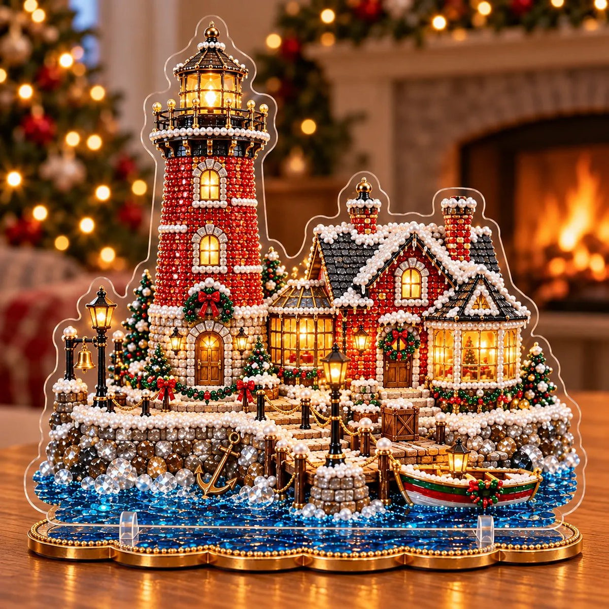 ✨🗼 Pearl Lighthouse Christmas™ | Premium Diamond Painting Art Kit