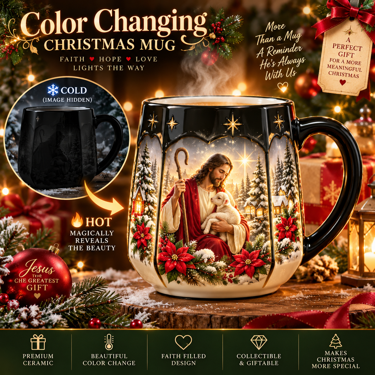 🎄☕ Christmas Magic Reveal™ – Heat Activated Color Changing Mug | A Magical Holiday Surprise 🎁✨