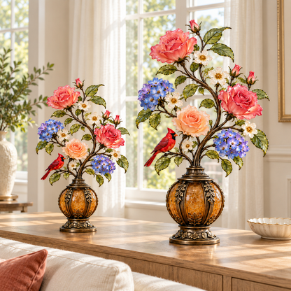 ✨ Everlasting Garden™ | Lighted Rose & Cardinal Decor
