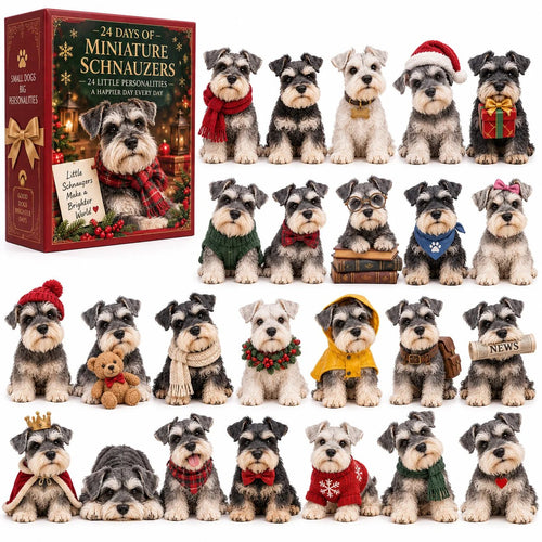 🐾 24 Days of Schnauzer Charm | A New Little Beard Every Day 🎄