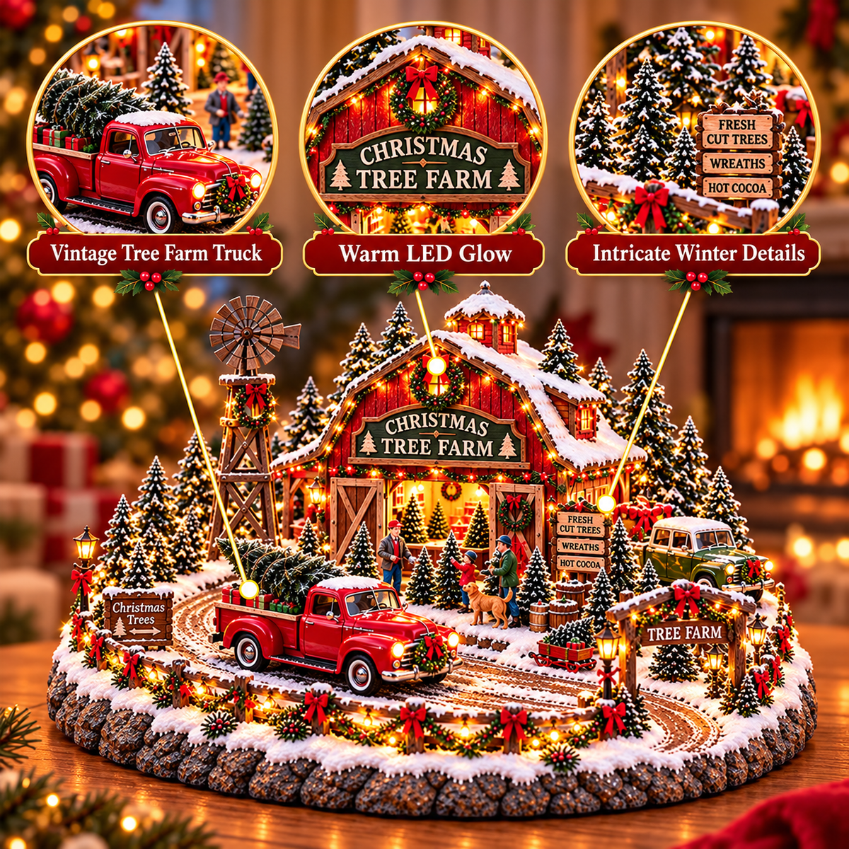 🎅⛽ Christmas at the Old Gas Station | Vintage Holiday Village Collectible 🎄