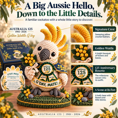 ⏳🇦🇺 Last Day 49% OFF | Australia 125™ – 3D Crochet Anniversary Keepsake 🎁
