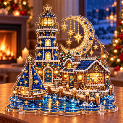 ✨🗼 Pearl Lighthouse Christmas™ | Premium Diamond Painting Art Kit