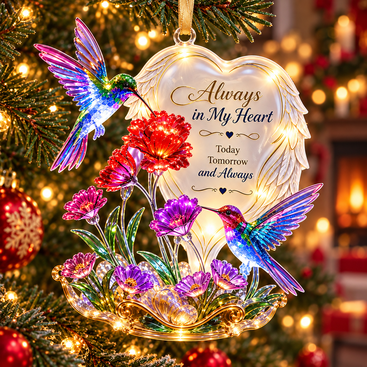 ❤️ Heavenly Hearts™ | 6 Inspirational Angel Wing Christmas Ornaments