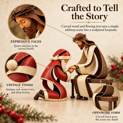 ✝️🎅 Santa’s Christmas Prayer™ | Meaningful Faith Figurine