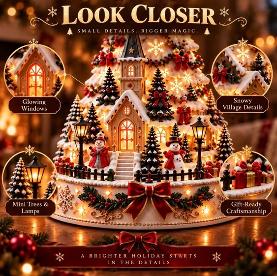 ✨ More Than a Christmas Tree | Lighted Village Projector Decor