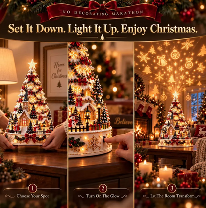 ✨ More Than a Christmas Tree | Lighted Village Projector Decor
