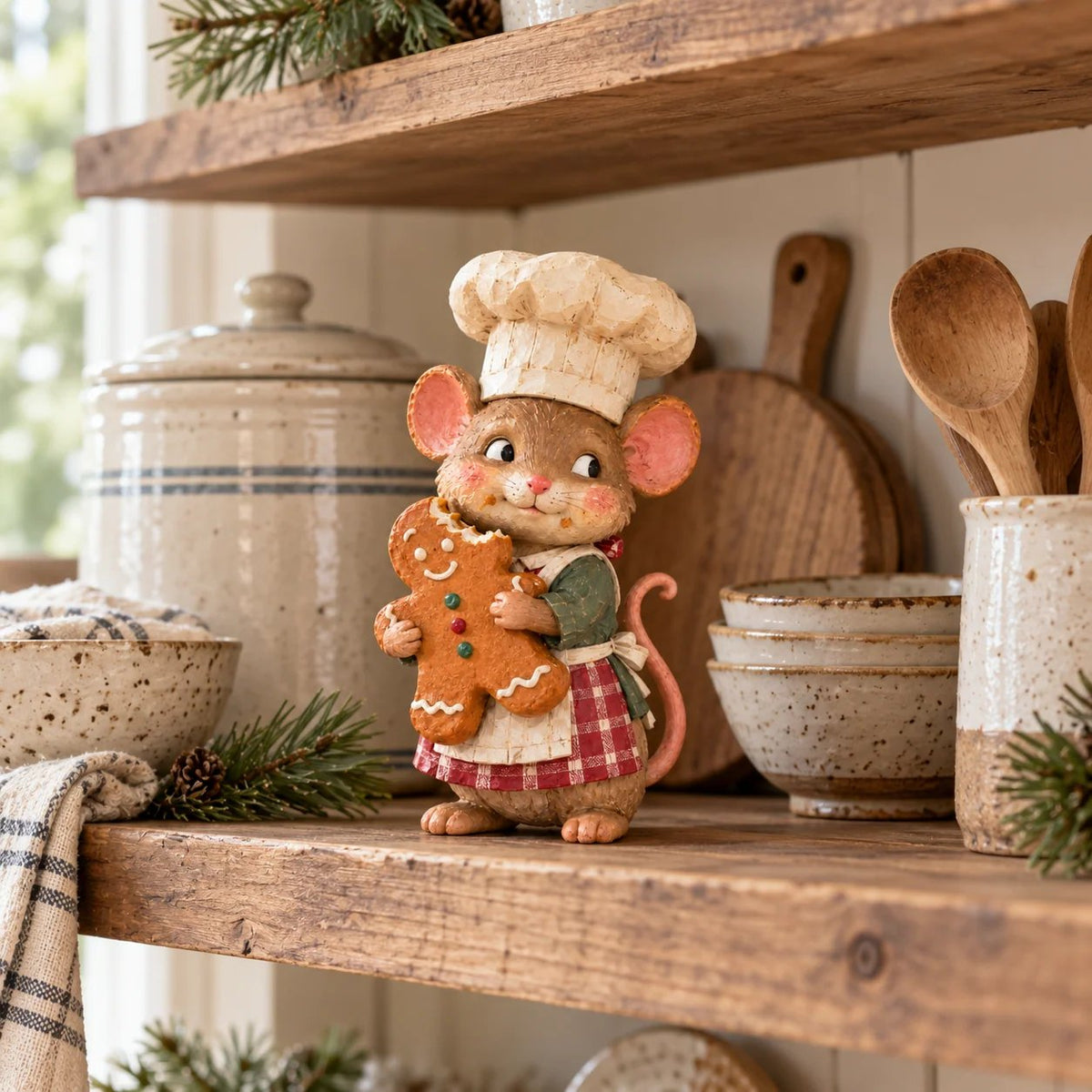🐭🍪 Merry Mouse Baker™ | Gingerbread Christmas Figurine