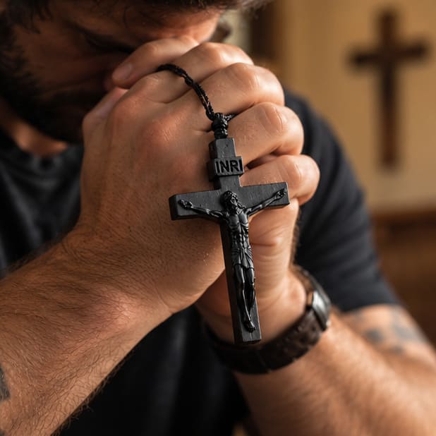 ✝️100% Handmade Wooden Crucifix Necklace – A Symbol of Faith & Hope (𝐃𝐚𝐧𝐢𝐞𝐥 𝐁𝐫𝐨𝐨𝐤𝐬 𝐇𝐚𝐧𝐝𝐦𝐚𝐝𝐞®)