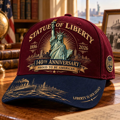 💝 LAST DAY 49% OFF | 🗽 140 Years of Liberty | Statue of Liberty Commemorative Cap 1886–2026 🇺🇸