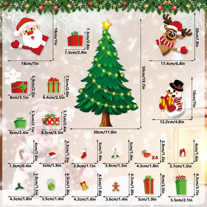 ⏳ Last Day 49% OFF – 🎅 Build Christmas on the Fridge | Reusable Magnetic Tree Set
