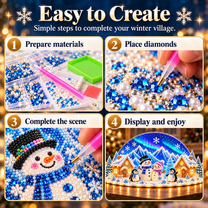 ❄️ Create Your Own Winter Wonderland | DIY Diamond Art Kit ✨