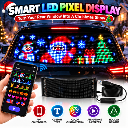 🚗✨ DrivePixel™ | Custom LED Car Message Display
