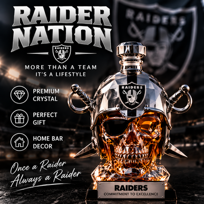 💀🏈 Skull Helmet Whiskey Decanter – Helmet Whiskey Decanter