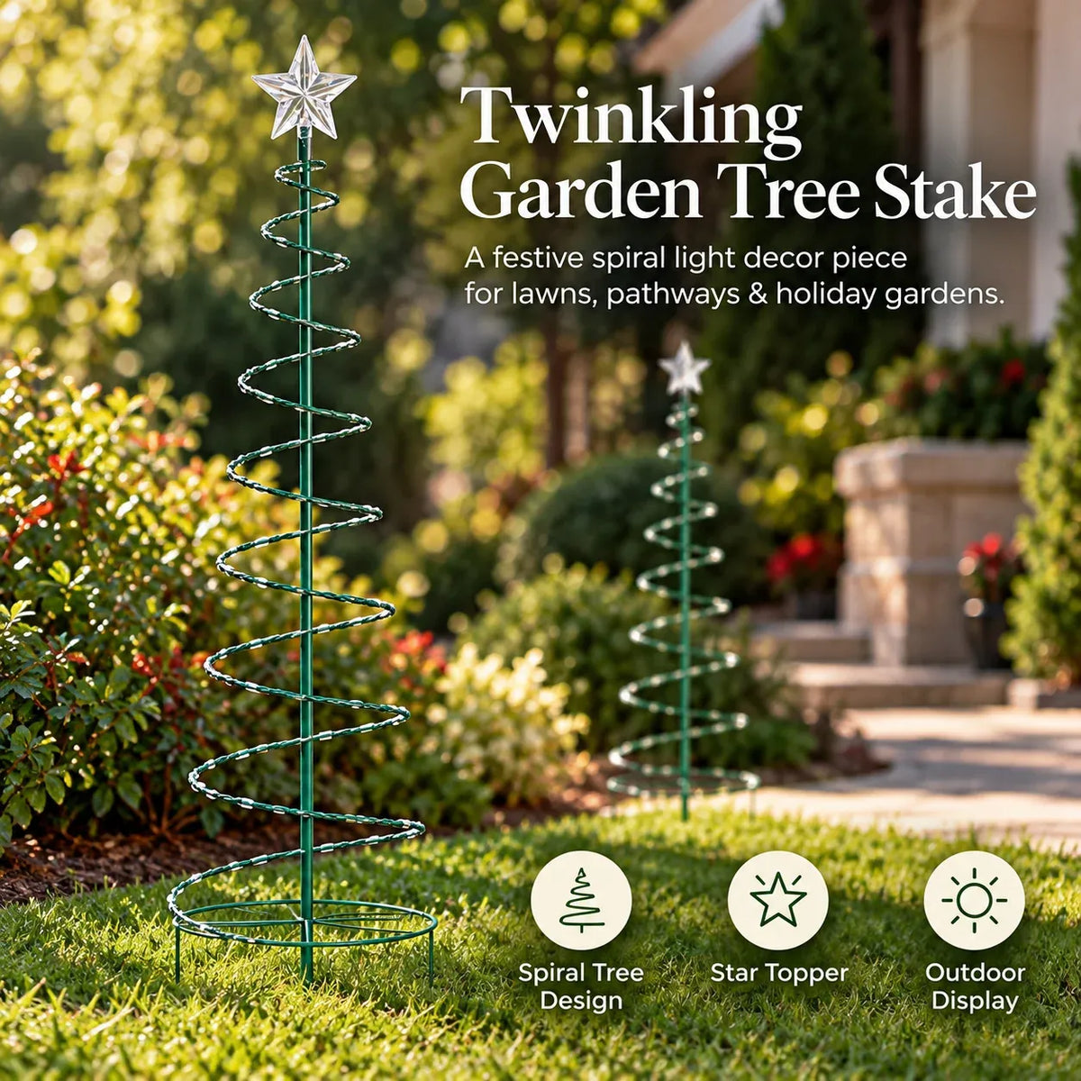 🎄✨ Starlight Spiral Christmas Tree