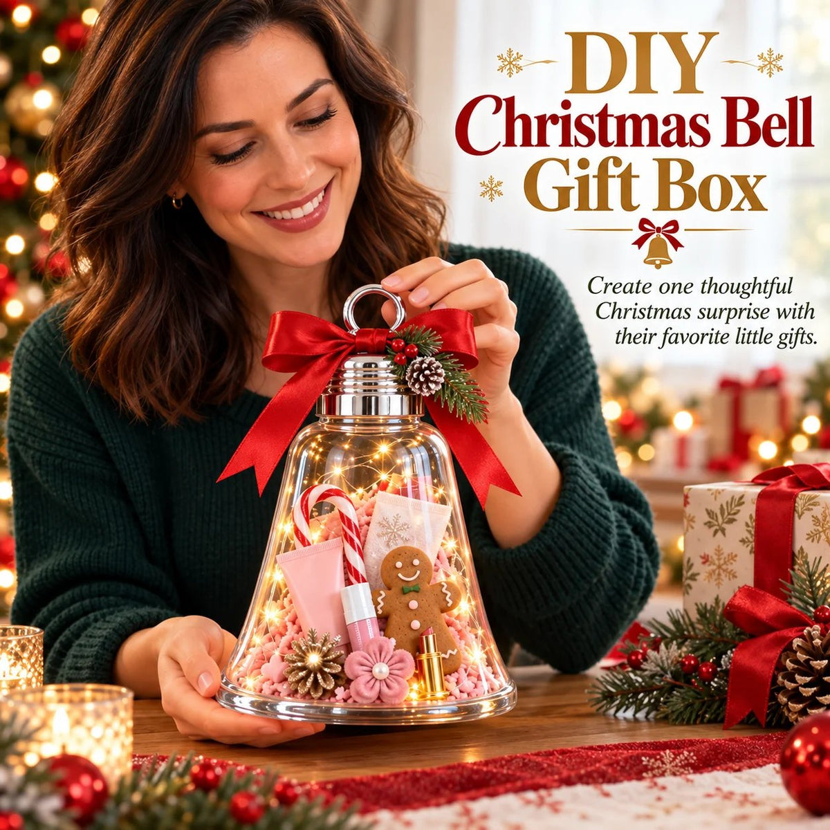 🎄🔔 Jingle Bell Gift Box™ | DIY Christmas Craft Kit