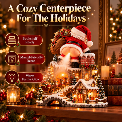 🎅💨 Santa’s Cheeky Mist Village | Lighted Christmas Aroma Diffuser ✨