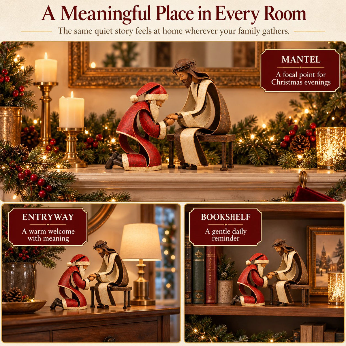 ✝️🎅 Santa’s Christmas Prayer™ | Meaningful Faith Figurine