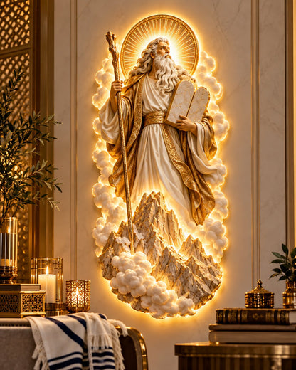 ✡️ Light of the High Priest | Illuminated Jewish Heritage Wall Art ✨