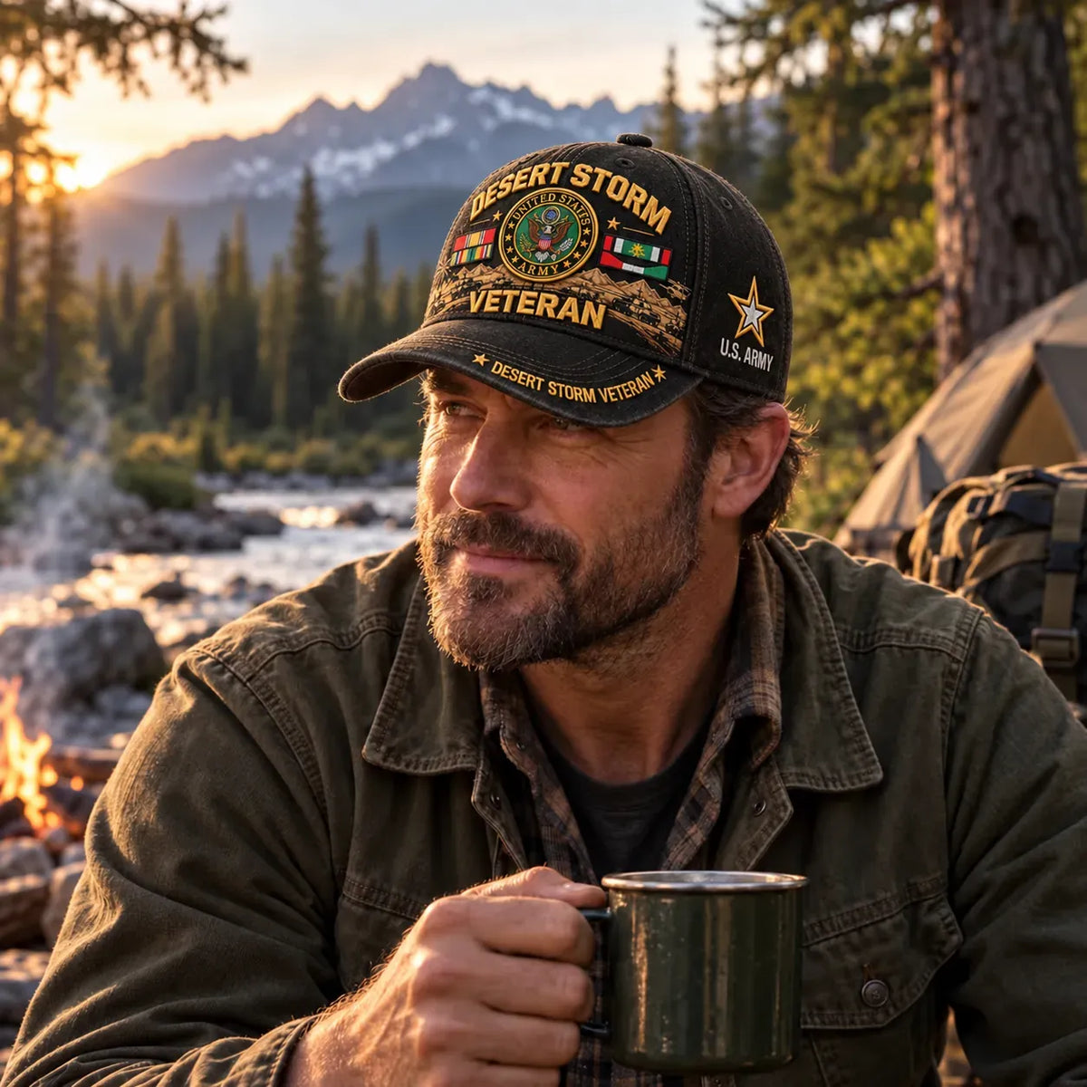 🎖️ Desert Storm 35th Anniversary Veteran Cap | Honoring Your Service & Pride 1991–2026