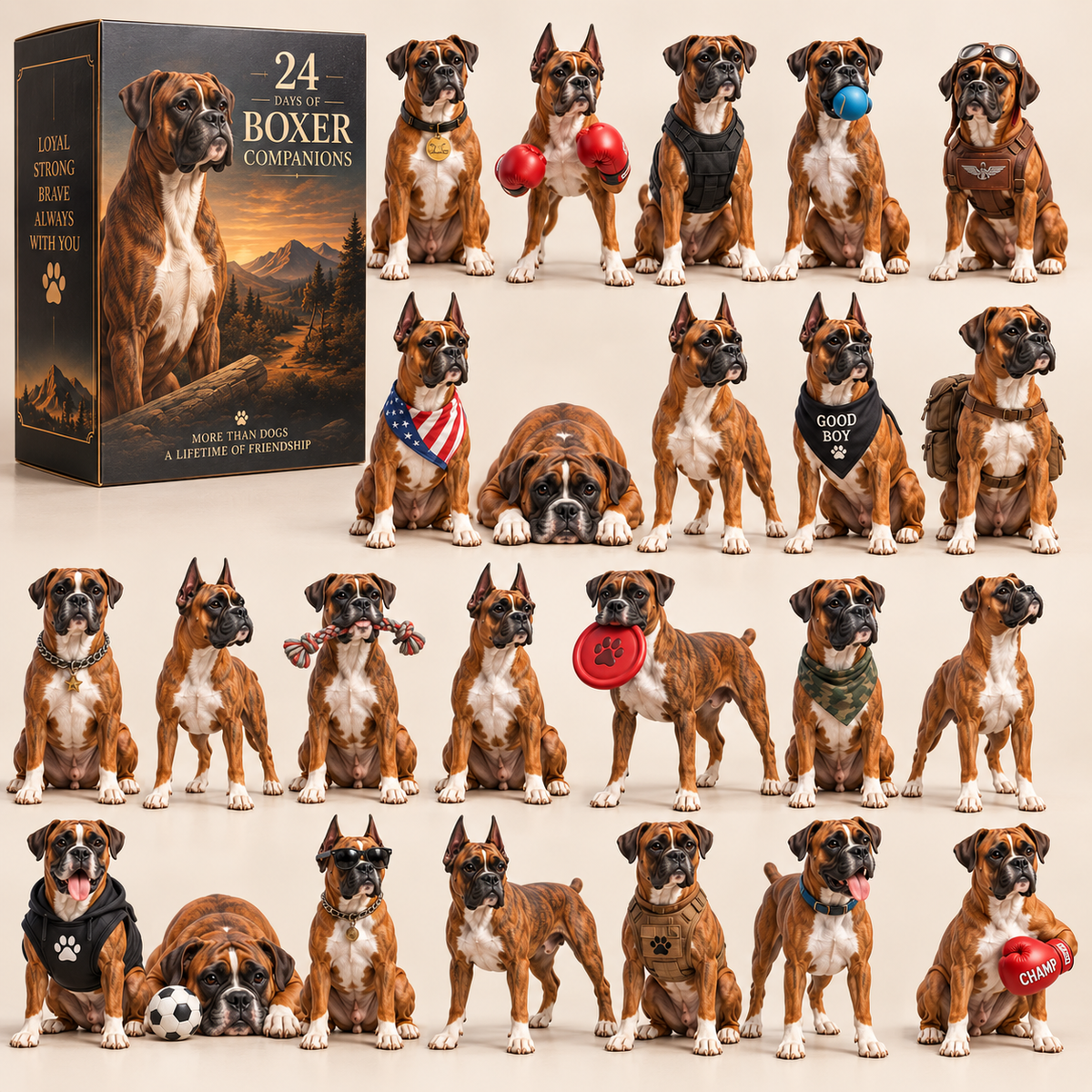 ❤️🎄 24 Days With a Boxer – Christmas Collectible Countdown