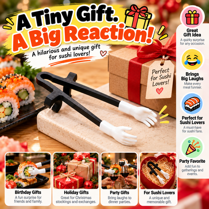 😂🥢 Tiny Hand Sushi Grabbers™ | Funny Mini Chopsticks for Sushi Lovers