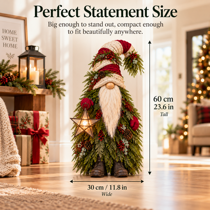 🎄✨ Star of the Evergreen Woods | Lighted Christmas Gnome Decor