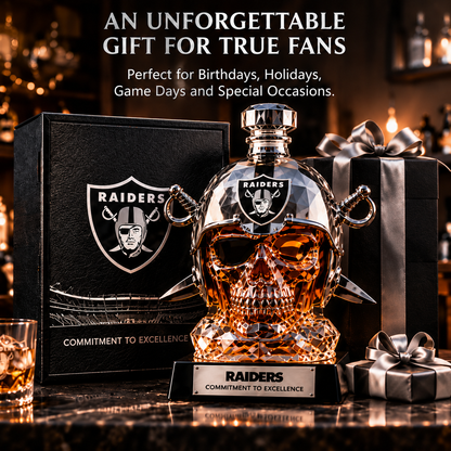 💀🏈 Skull Helmet Whiskey Decanter – Helmet Whiskey Decanter