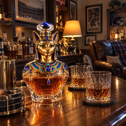 🐈‍⬛🏺 Bastet Cat Goddess Decanter –Inspired Whiskey Decanter