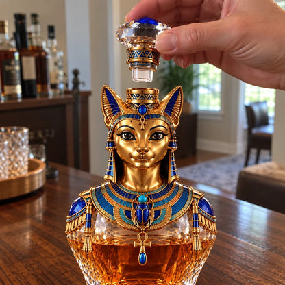 🐈‍⬛🏺 Bastet Cat Goddess Decanter –Inspired Whiskey Decanter