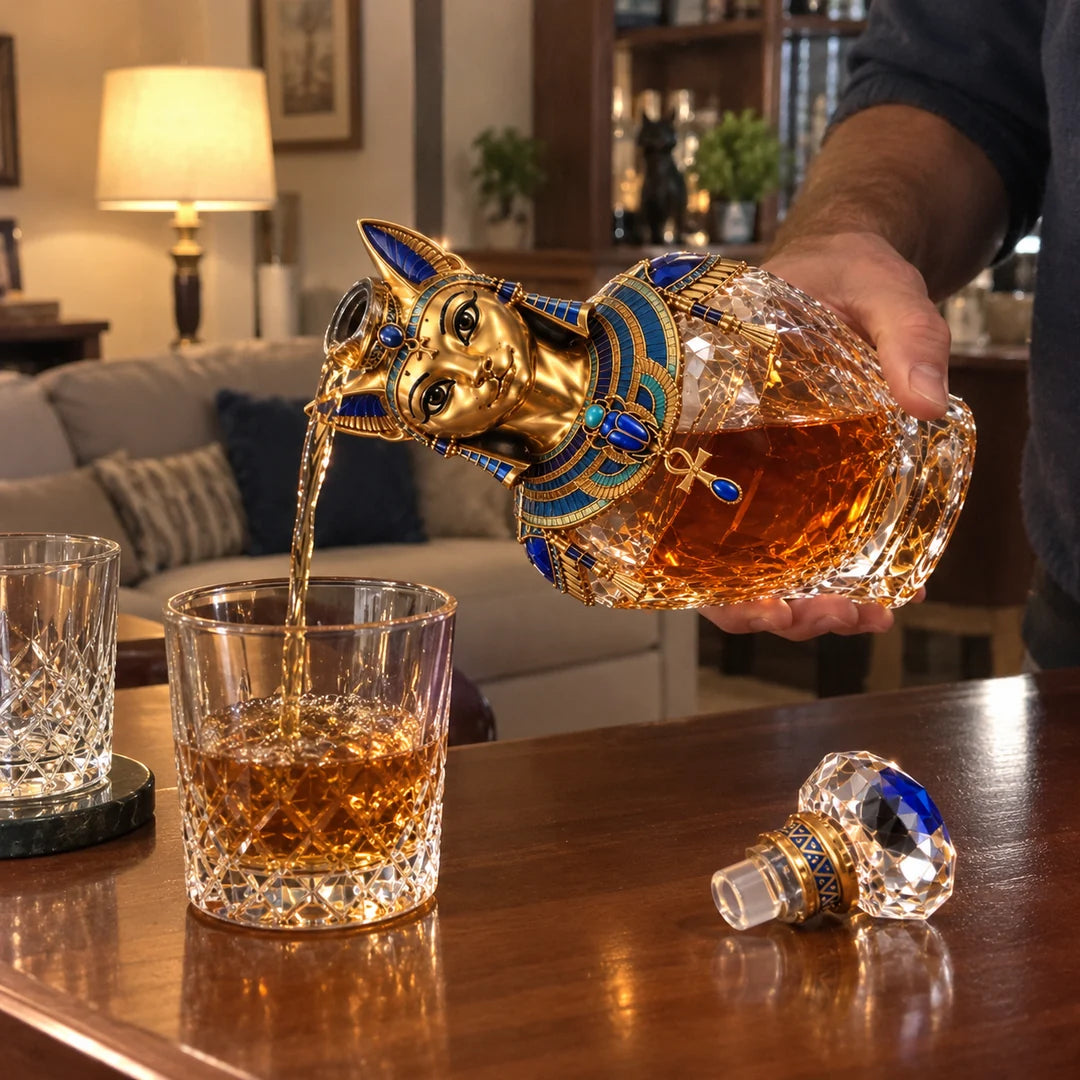 🐈‍⬛🏺 Bastet Cat Goddess Decanter –Inspired Whiskey Decanter