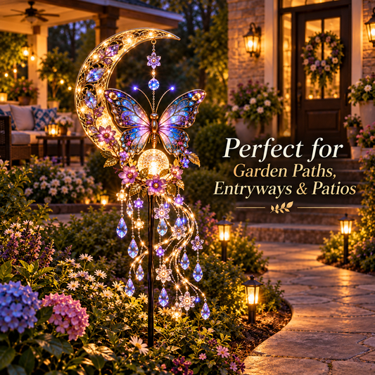🦋Butterfly Moonlight Waterfall Light™ A Little Moonlight Magic for Your Garden🌺