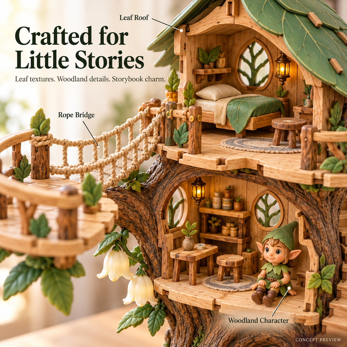 🔥 LAST DAY 49% OFF | ✨ Enchanted Treehouse™ – DIY Miniature Fairy House Kit