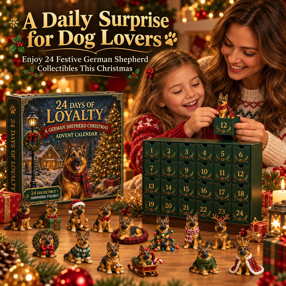 🐾🎄 2026 German Shepherd Advent Calendar – 24 Days of Love, Loyalty & Christmas Cheer