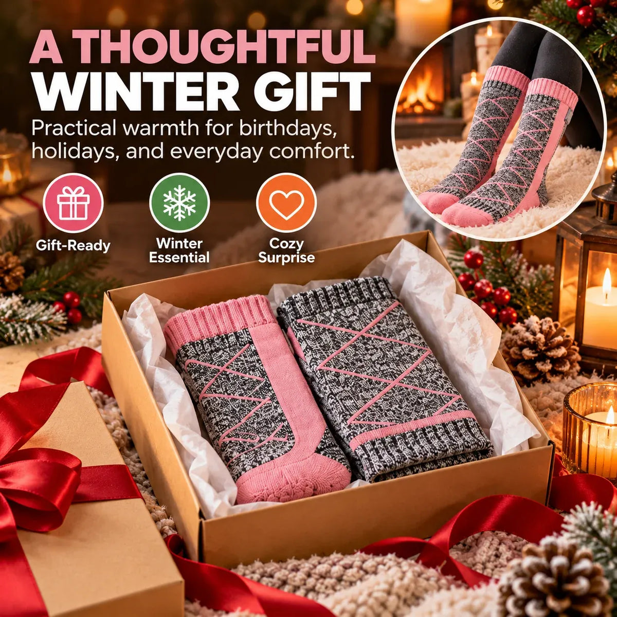 🔥 ThermoWarm Rechargeable Heated Socks – Say Goodbye to Cold Feet in Minutes