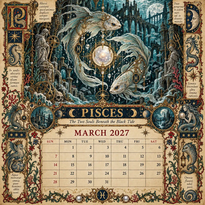 🔮 2027 Zodiac Grimoire | 12 Months of Mystical Art ✨