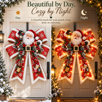 🎀✨ Bow of Christmas Light | Glowing Holiday Door Decor