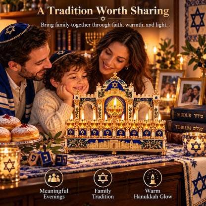 ✨ Light the Eight Nights | Hanukkah Oil Lamp Centerpiece