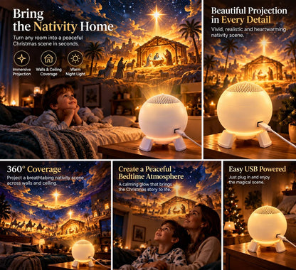 ✝️🌟 Bethlehem Nightfall™ | 5D Nativity Projection Light