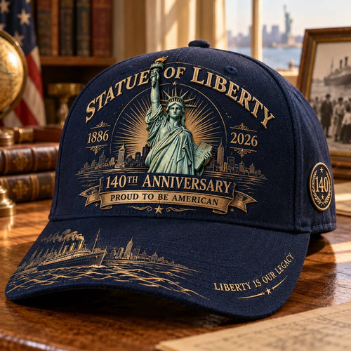 💝 LAST DAY 49% OFF | 🗽 140 Years of Liberty | Statue of Liberty Commemorative Cap 1886–2026 🇺🇸