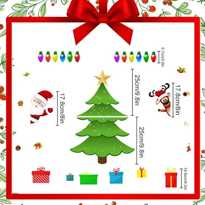 ⏳ Last Day 49% OFF – 🎅 Build Christmas on the Fridge | Reusable Magnetic Tree Set