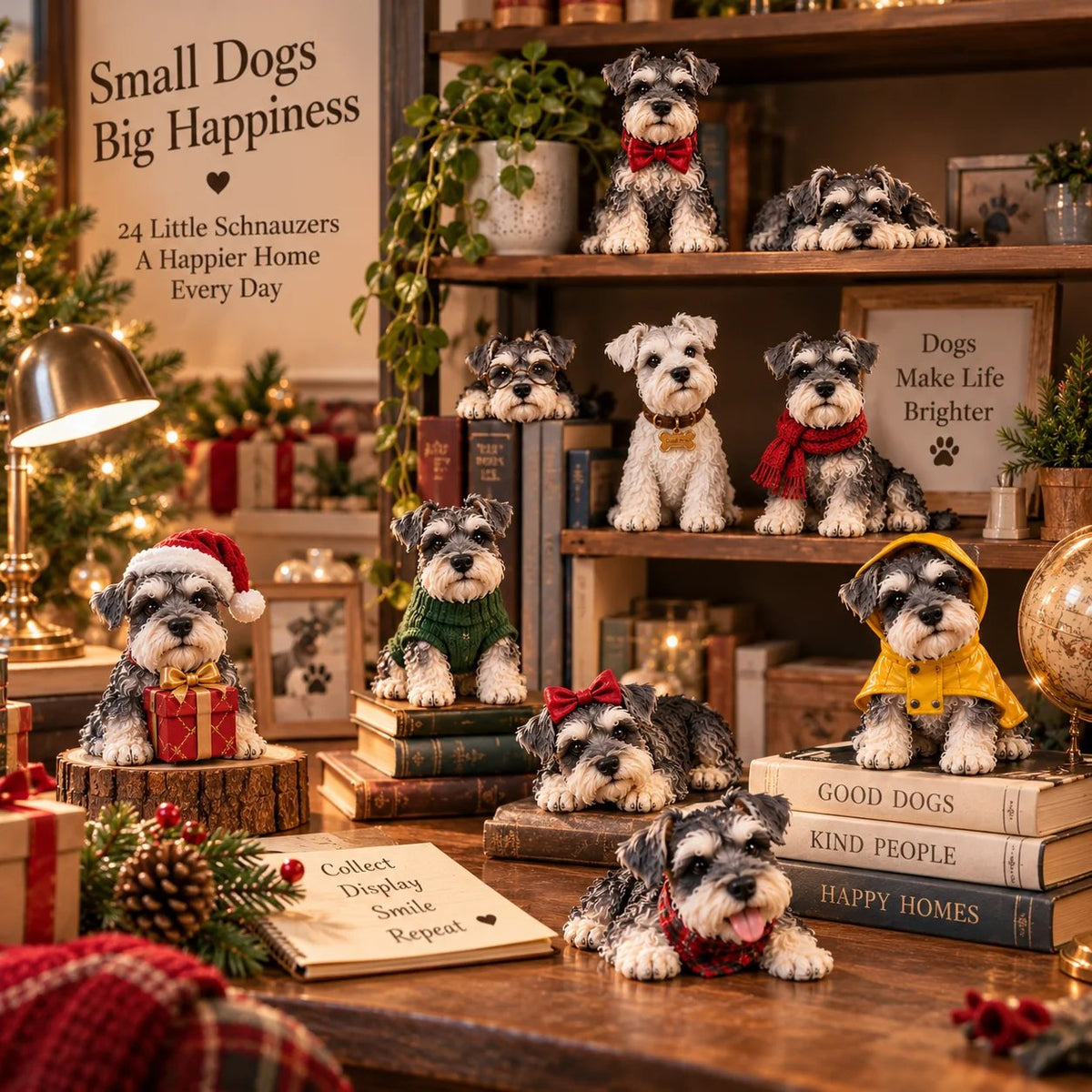 🐾 24 Days of Schnauzer Charm | A New Little Beard Every Day 🎄
