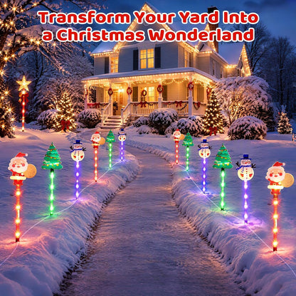 🎅✨ Solar Christmas Motion Lights™ | 6-Pack Animated Holiday Yard Lights